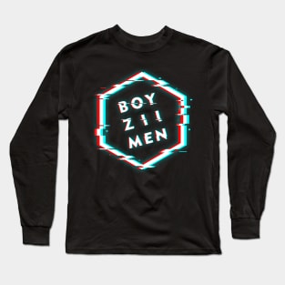 BOYZ 2 MEN POLYGON GLITCH Long Sleeve T-Shirt